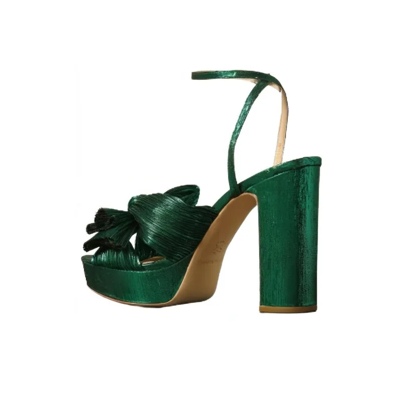 Loeffler Randall Strap Sandals Women's Green-2