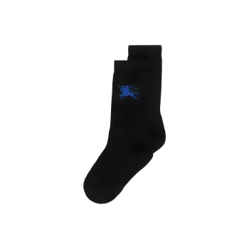 Burberry SS24 Mid-Calf Socks Women's 1 Pack Black