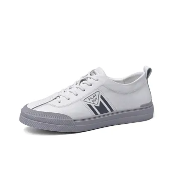 Playboy Playboy Wear resistant And Lightweight Low Top Small Whiteboard Shoes Men's