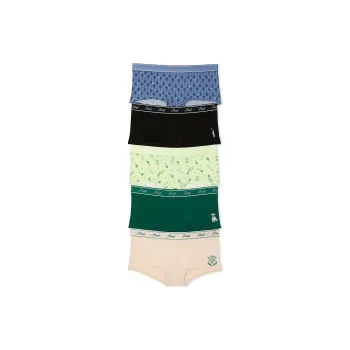 Victoria's Secret PINK 5-PACK LOGO COTTON BOYSHORT PANTIES / SFT Underpants Men's 5 Pack Multicolor