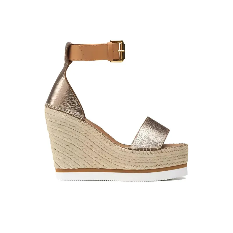 See By Chloe Glyn Strap Sandals Women's Gold-1