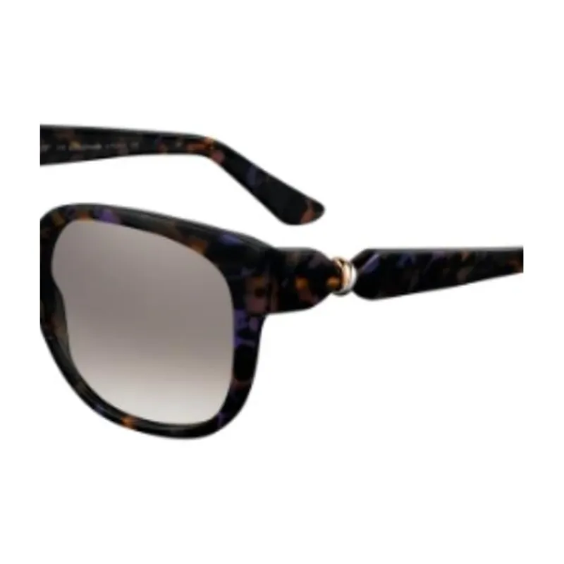 CARTIER Acetate Irregular Shape Sunglasses Men's Tortoiseshell-2