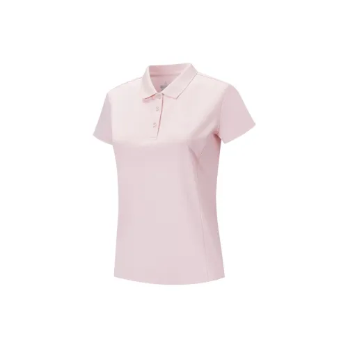 XTEP Variety Training Collection Polo Shirts Women's Peony Pink