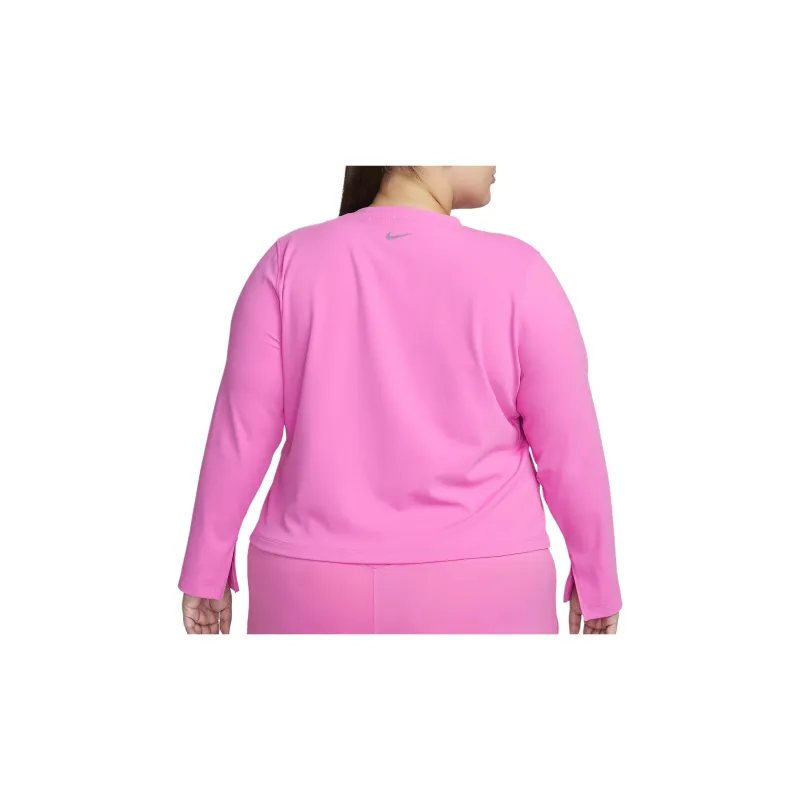 Nike One Fitted Women's Dri FIT Long Sleeve Top Plus Size-1