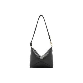 LOEWE Cow Leather Crossbody Handbag Shoulder Bag Women's Black