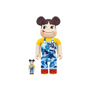 BE@RBRICK X Bape Peko chan Blue Camo