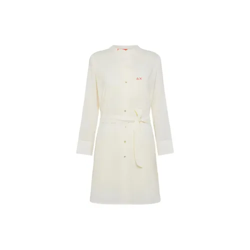 SUN 68 Long-Sleeved Dresses Women's White