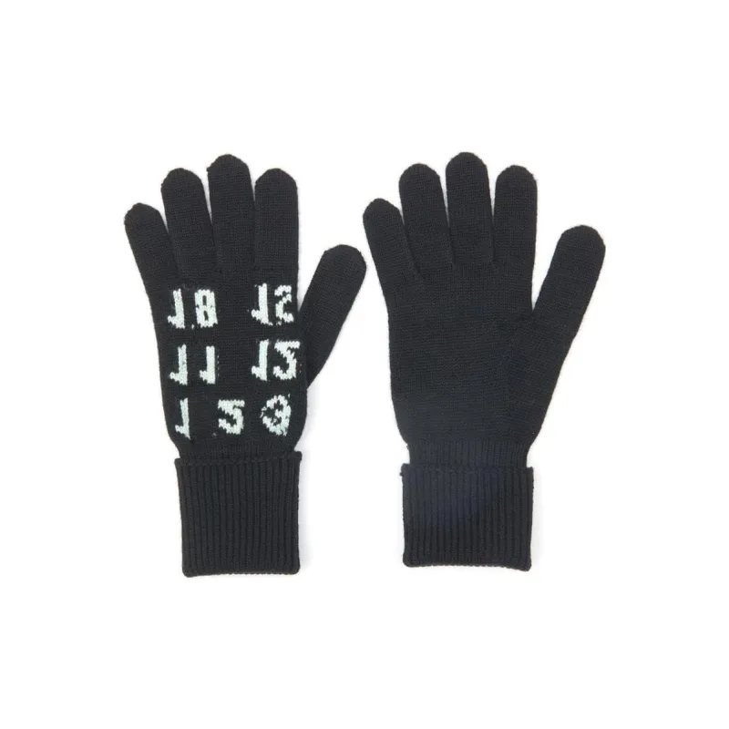 MM6 Maison Margiela Numeric Wool Gloves-2