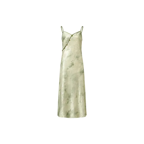 THE SEA LIFE Slip Dresses Women's Emerald Green