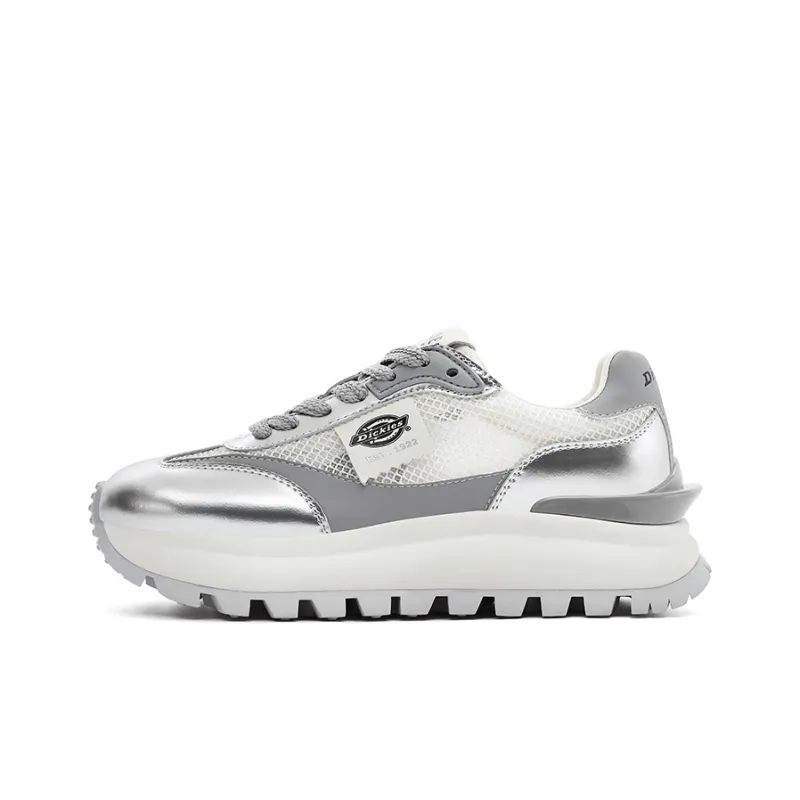 Dickies Low Top Chunky Sneakers Women's Silver-0