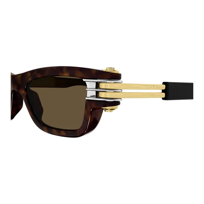 Bottega Veneta Bolt Rectangle Frame Sunglasses-2