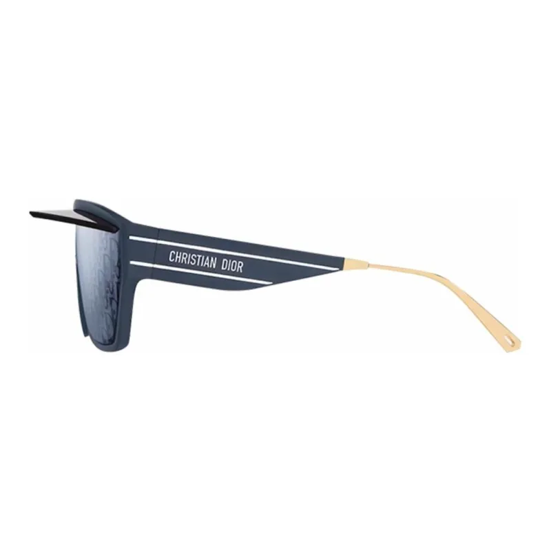 DIOR Irregular Shape Sunglasses Women's Blue-2