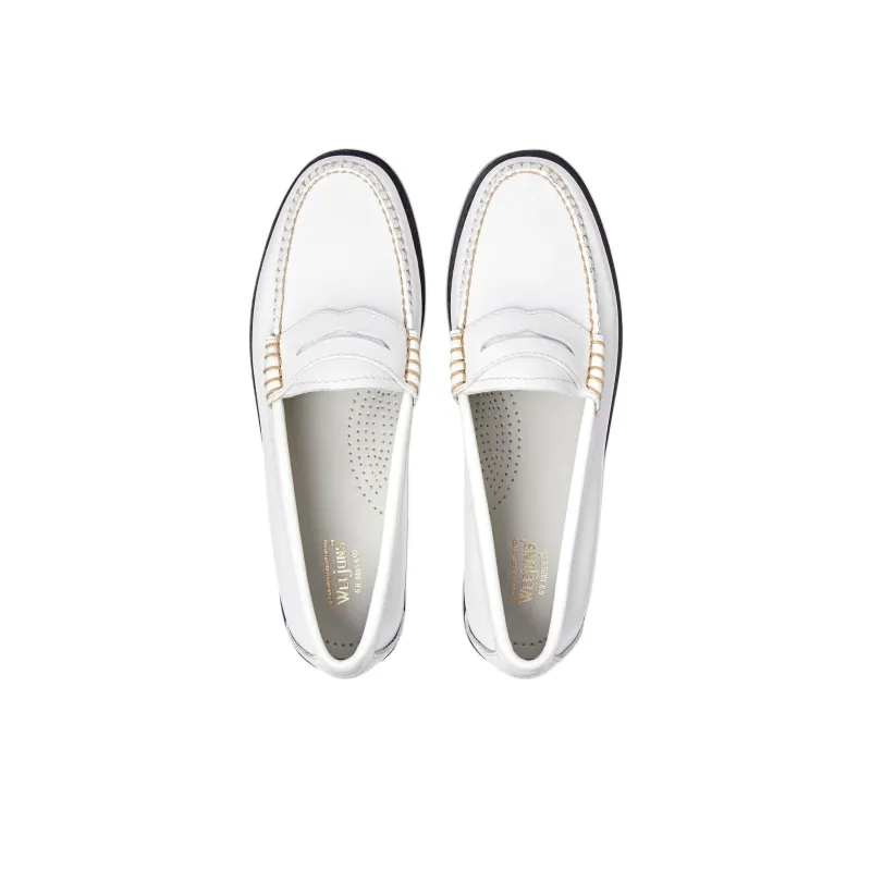 G.H. Bass & Co. Weejuns Penny Loafers Women's White-3