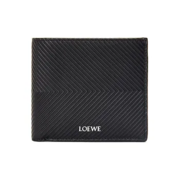 LOEWE Cow Leather Wallet Men's Black
