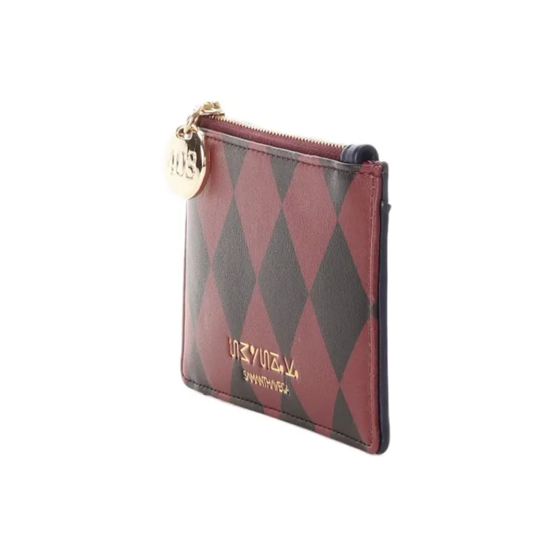 SAMANTHA THAVASA HUNTER X HUNTER Collaboration Synthetic Leather Wallet Women's Navy Red-2