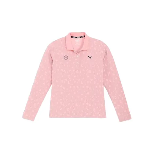 PUMA Golf Polo Shirts Women's Peach Ice Sand