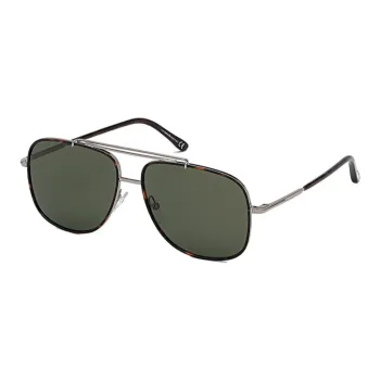 TOM FORD Metal Irregular Shape Sunglasses Men's Silver