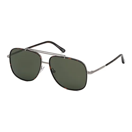 TOM FORD Metal Irregular Shape Sunglasses Men's Silver