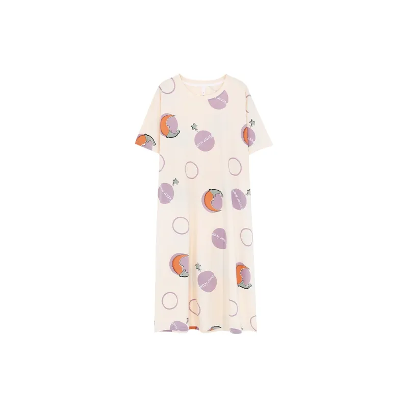 The Story Of The Flower Season Nightgown Women's Apricot-0