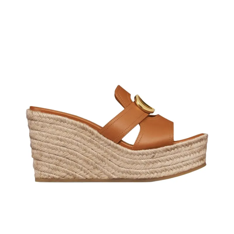 DIOR 30 Montaigne Slide Slippers 9.5cm Women's Camel-1