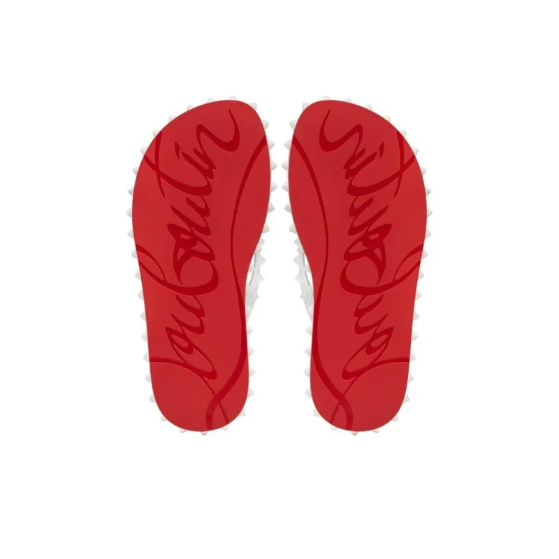 CL LUBOTING Flip Flops Women's White-5