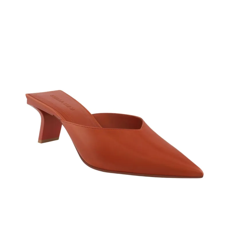 STELLA LUNA Closed Toe Slippers 6.5cm Women's Red-2