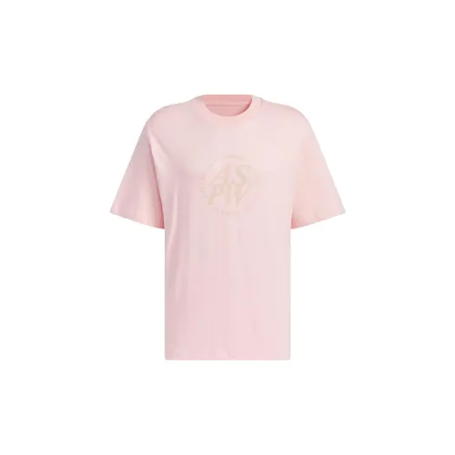 Adidas T-Shirts Men Sandy Brown Pink