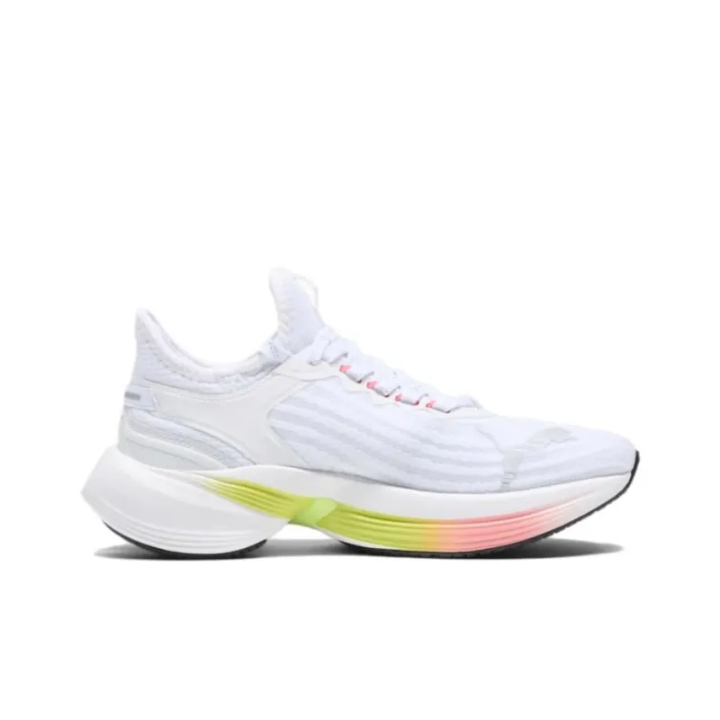 PUMA Anti Slip Wear Resistant Low Top Casual Running Shoes Women's White Green-1