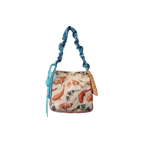 Miss Angel Shoulder Bags Brocade Carp Pattern