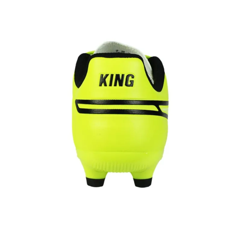 PUMA King Soccer Shoes Unisex Low Top Yellow Green-3