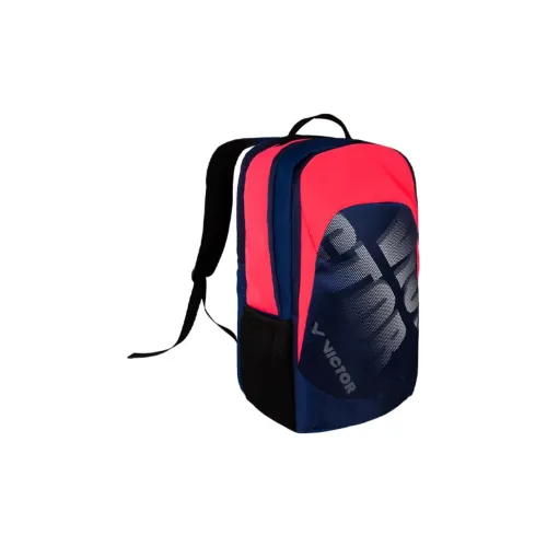 Victor Backpacks Midnight Blue With Rose Red Accents