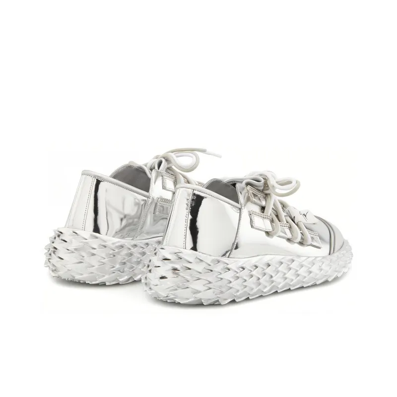 Giuseppe Zanotti/GZ Urchin Cushioning, Abrasion Resistant, Breathable, Lightweight Low Top Casual Shoes Men's Silver-2