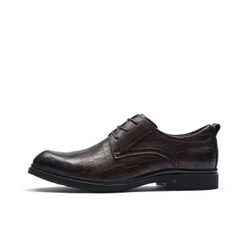 SEVEN Dress Shoes Men Low Top Brown