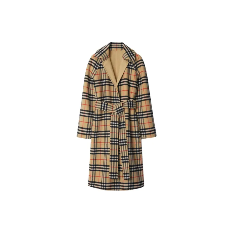 Burberry Check Wool Reversible Coat-2