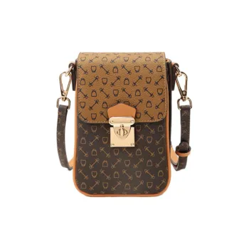 Why Artificial Leather Shoulder Bag Crossbody Bag Small Size Women's Coffee With Caramel/Coffee With Apricot
