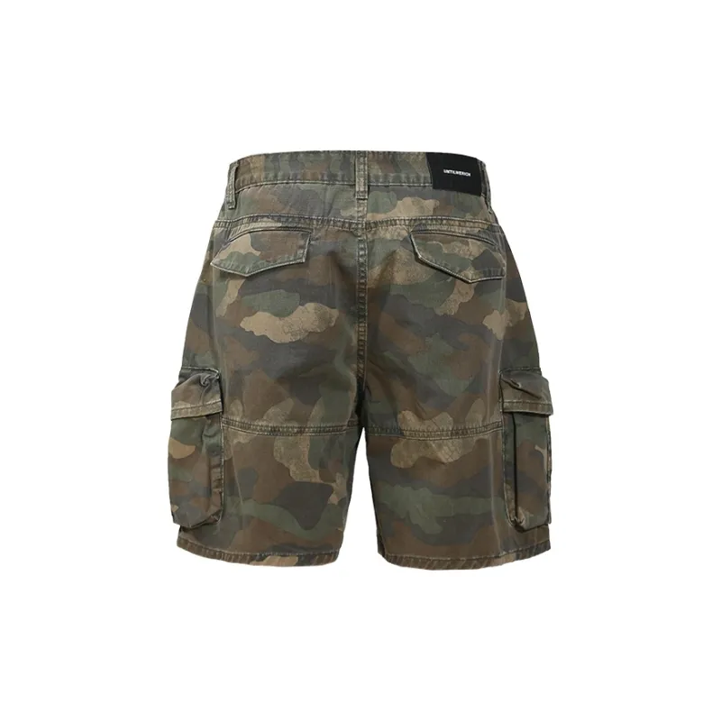 UNTILWERICH Workwear Camouflage Shorts Unisex Casual And Versatile-1
