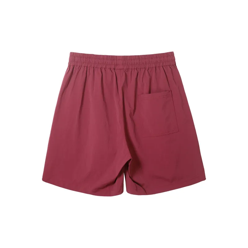 Muscle Dog Casual Shorts Men's Maroon-1