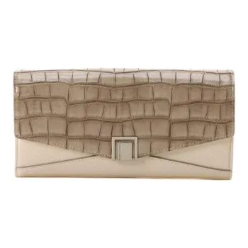 SAMANTHA THAVASA Synthetic Leather Wallet Women's Ecru & Light Gray