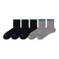 [Men's Crew]3 Black 2 Medium Gray