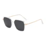 Transparent Frame with Gray Lens