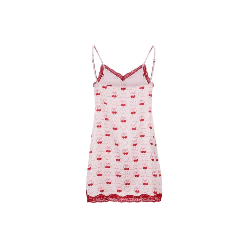 Girly Fancy Club Slip Dresses Women's Pink-1