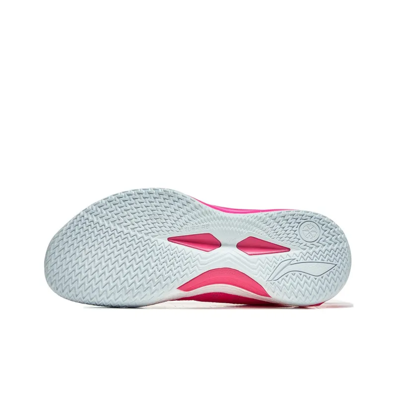 LiNing Blade 4V2 Cushioning Slip Resistant Support Lightweight Rebound Low Top Basketball Shoes Men's Pink-5