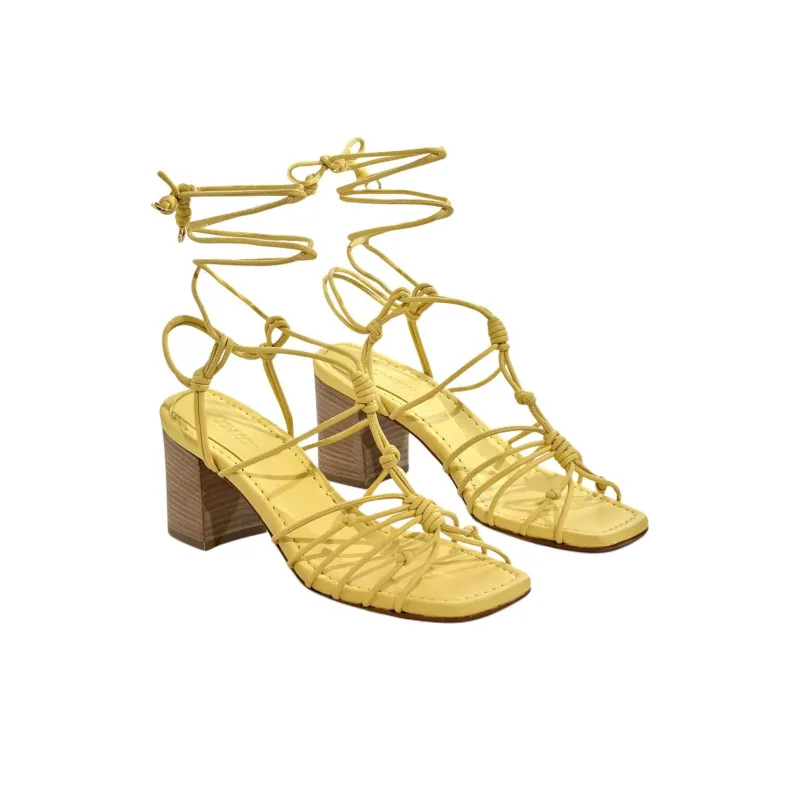Ulla Johnson Lenya Strap Sandals 6.5cm Women's Yellow-4