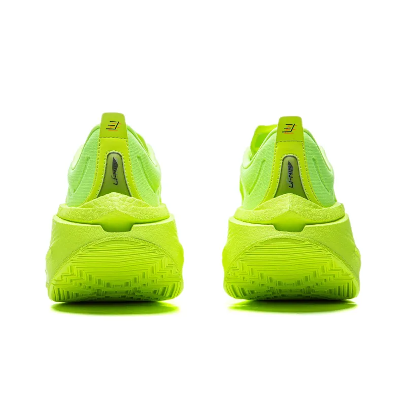 LiNing Shadow 3 ESSENTIAL Cushioning Support Rebound Low Top Running Shoes Women's Neon Green-5