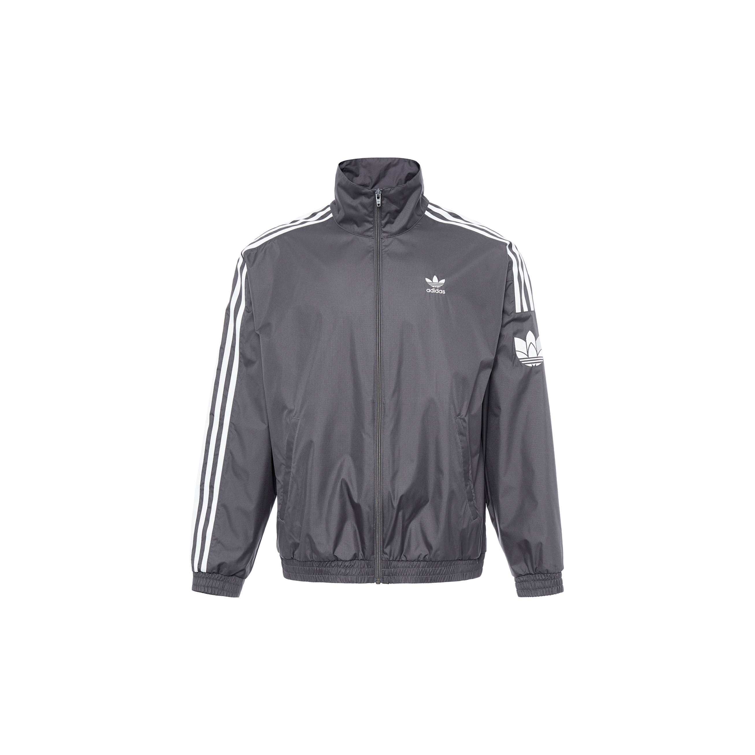 Dark grey adidas jacket on sale