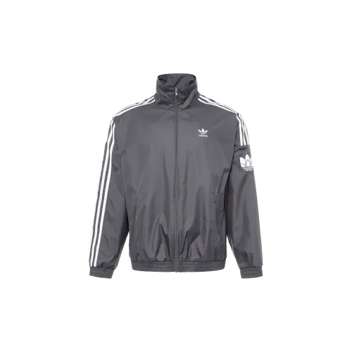 Adidas Originals 3-Stripes Jackets Unisex Dark Gray