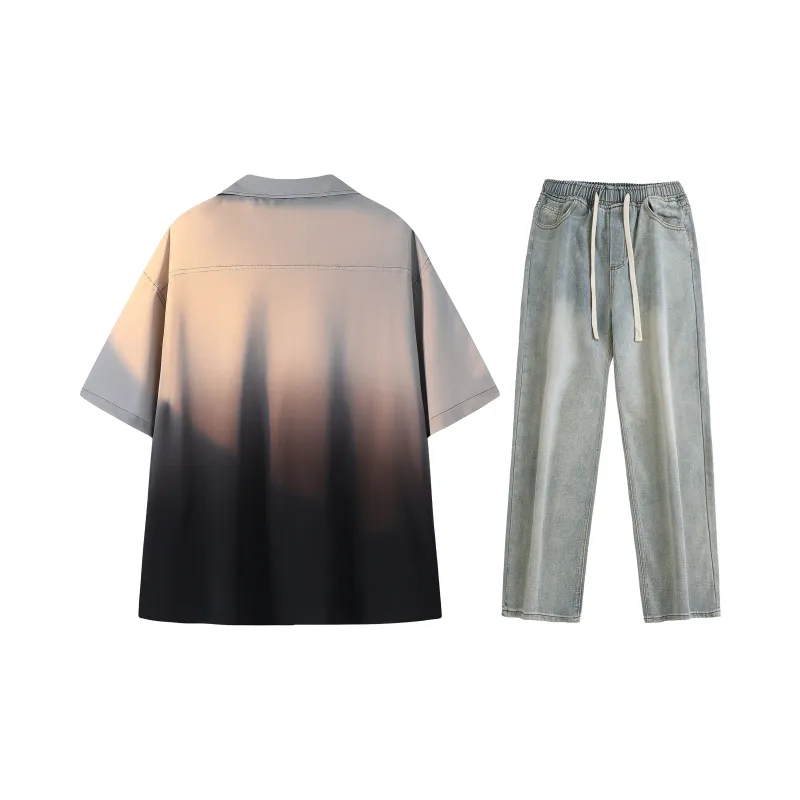 A.X.S.K Shirt Matching Set Unisex-49
