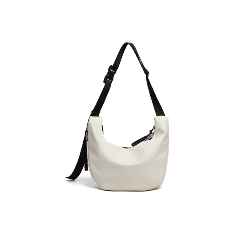 Kevin Cohen Oxford Shoulder Bag, Underarm Crossbody Bag Regular Women's Black/Ecru-3