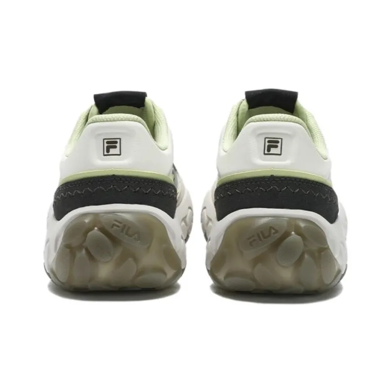 FILA Gara Anti-Slip Wear-Resistant Low-Top Casual Running Shoes Men's Green Gray-3