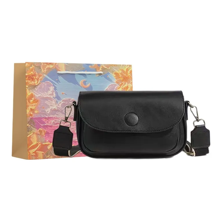 BRINCH Pu Shoulder Bag Unisex Black/Brown/Khaki-12